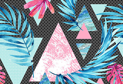 Fototapeta Modern tropical pattern 14051